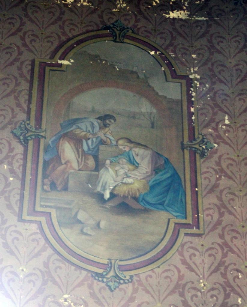ensemble des peintures murales de la chapelle de l'Hôpital Narbonne-Pelet