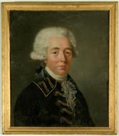 tableau et son cadre : Pierre Joseph Dissez, Membre de l'Assemblée Provinciale de Haute-Guyenne, Procureur de la commune et Maire de Villefranche-de-Rouergue