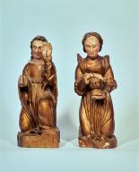 statues (2) : saint Jean, sainte Marie-Madeleine