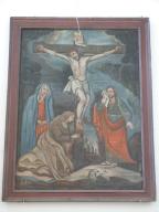 tableau et son cadre : La Crucifixion