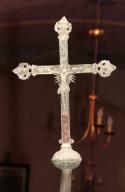 croix de procession (n°1) : Christ en croix et Vierge à l'Enfant dite Vierge de l'Apocalypse