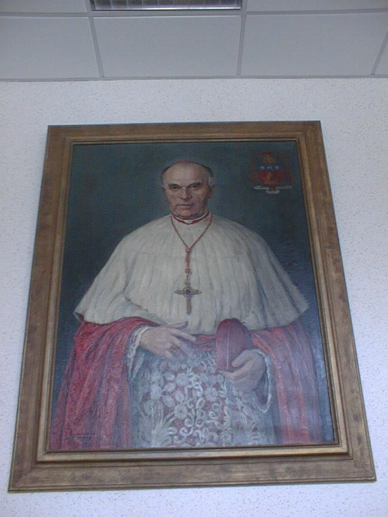 tableau et son cadre : Portrait à mi-corps du Cardinal Jean Verdier (1864-1940)