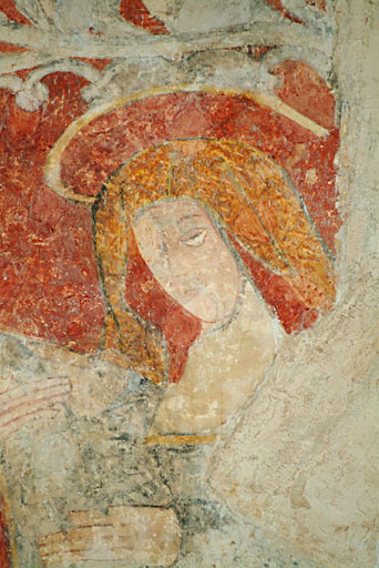 ensemble de deux peintures monumentales ; La Passion et la Résurrection