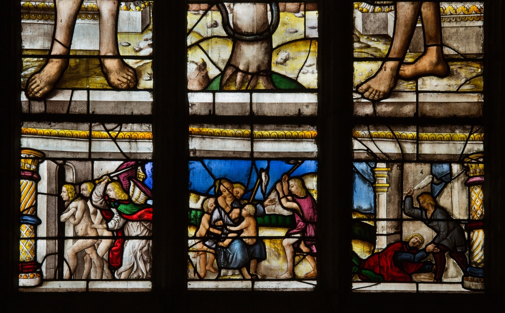 baie 19 : Verrière de la Création : chapelle du Purgatoire