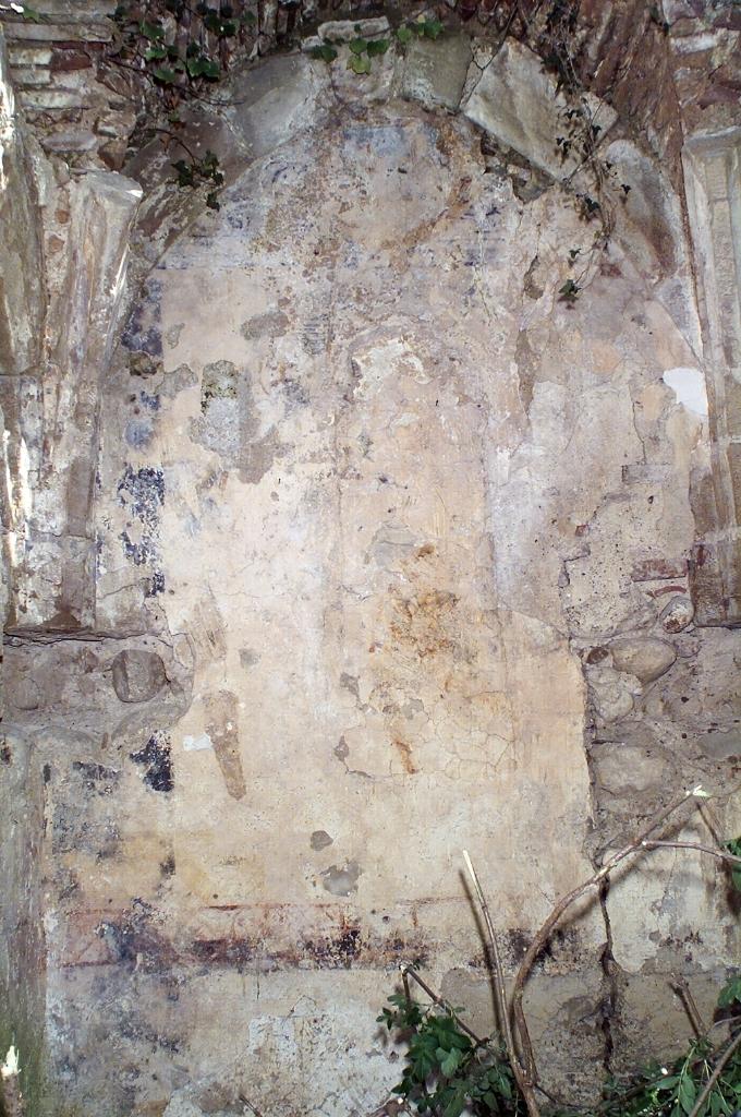peinture monumentale du mur occidental de la chapelle nord