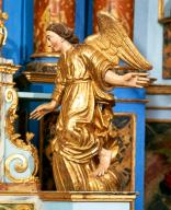 ensemble de 2 statues : anges adorateurs