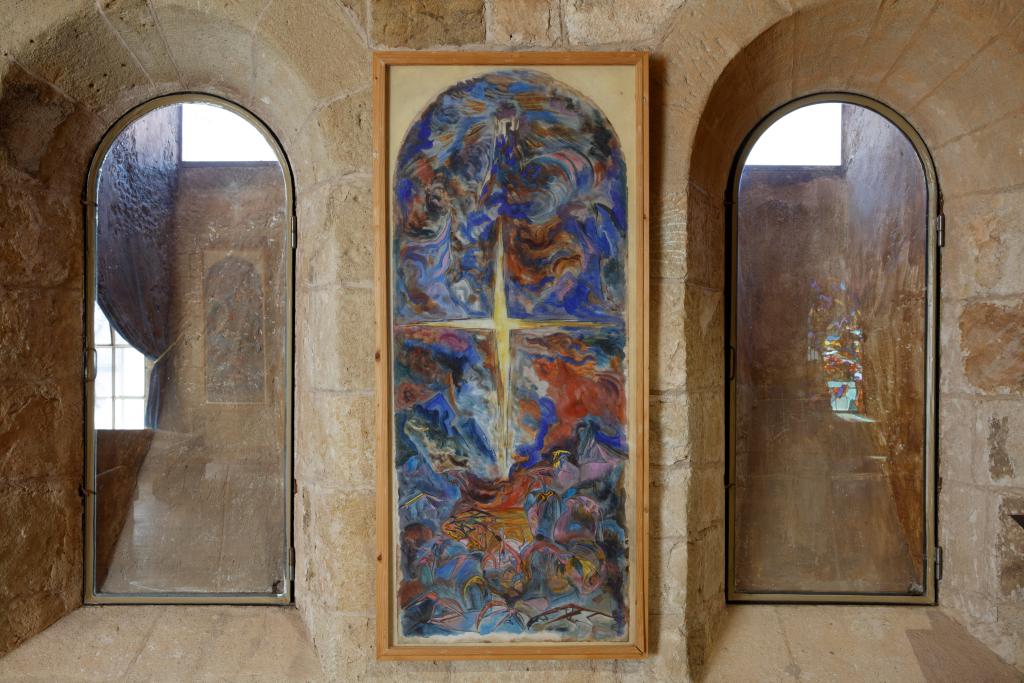 verrières papier de l'ancien dortoir des moines, dit salle de musique
