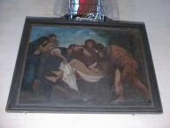 tableau et son cadre : La Mise au tombeau
