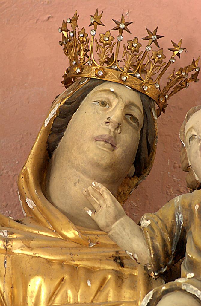 statue (petite nature) : Vierge à l'Enfant