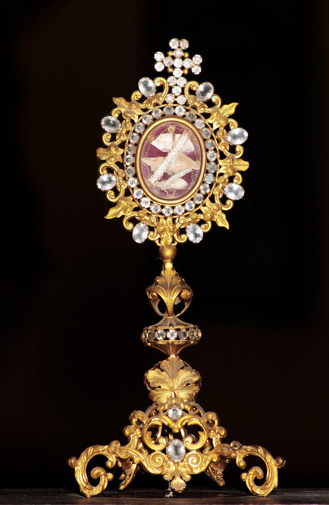 reliquaire-ostensoir (reliquaire-monstrance) de saint Zénon, de style néo-rocaille