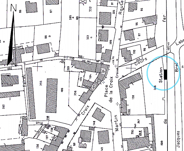 gare dite halte de Cabessut et maison de garde n°399