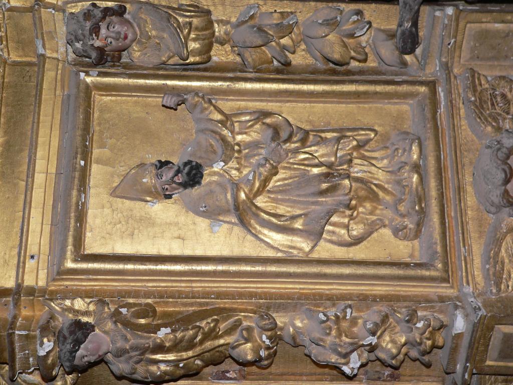 autel secondaire de la Vierge (autel tombeau, tabernacle à ailes)