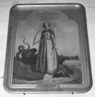 tableau   Sainte Marguerite terrassant le dragon