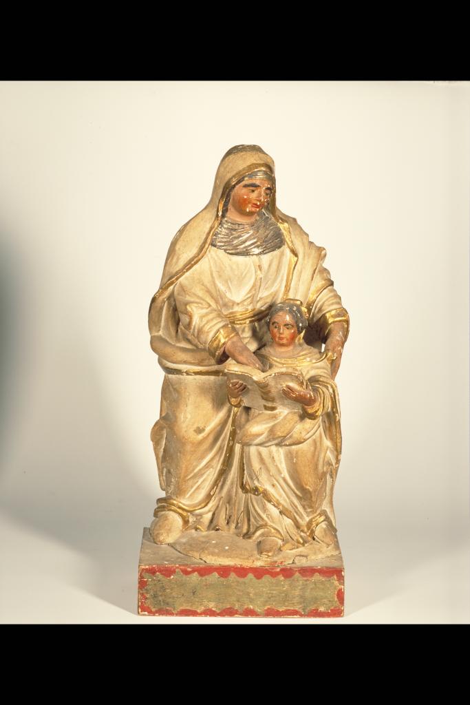 groupe sculpté (demi-nature) : Sainte Anne éduquant la Vierge (1)