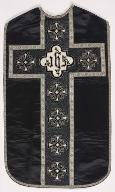 chasuble noire avec voile de calice (n° 13)