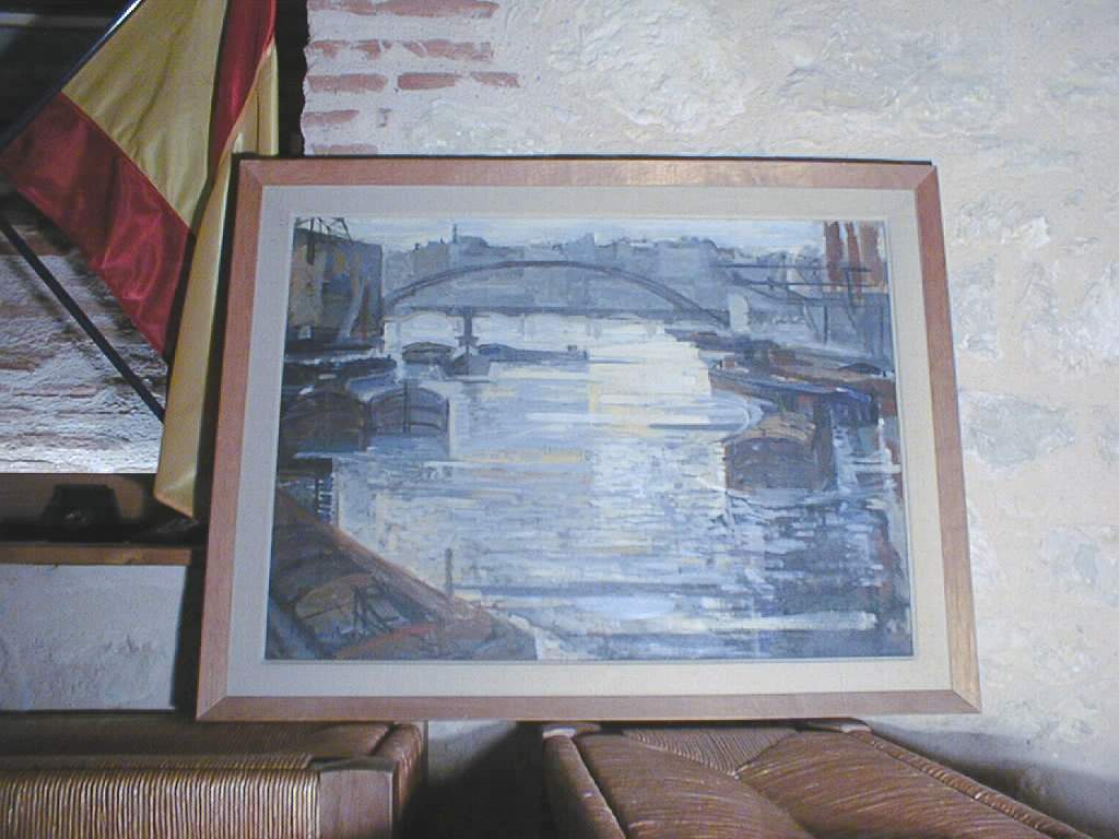 tableau et son cadre : Le Quai de la Rapée
