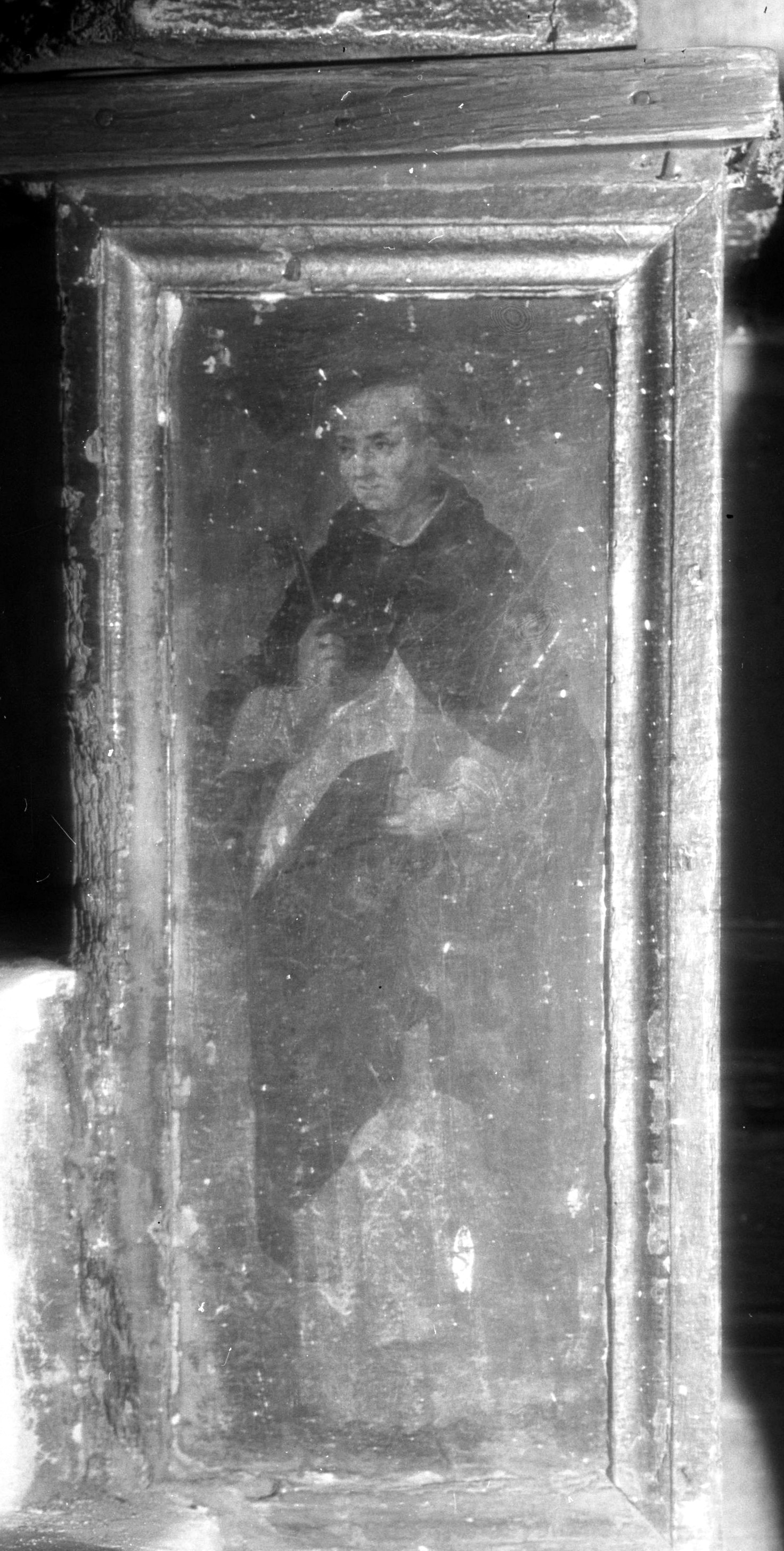 éléments de retable : deux colonnes, deux socles