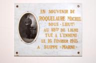 plaque commémorative de la guerre de 1914-1918
