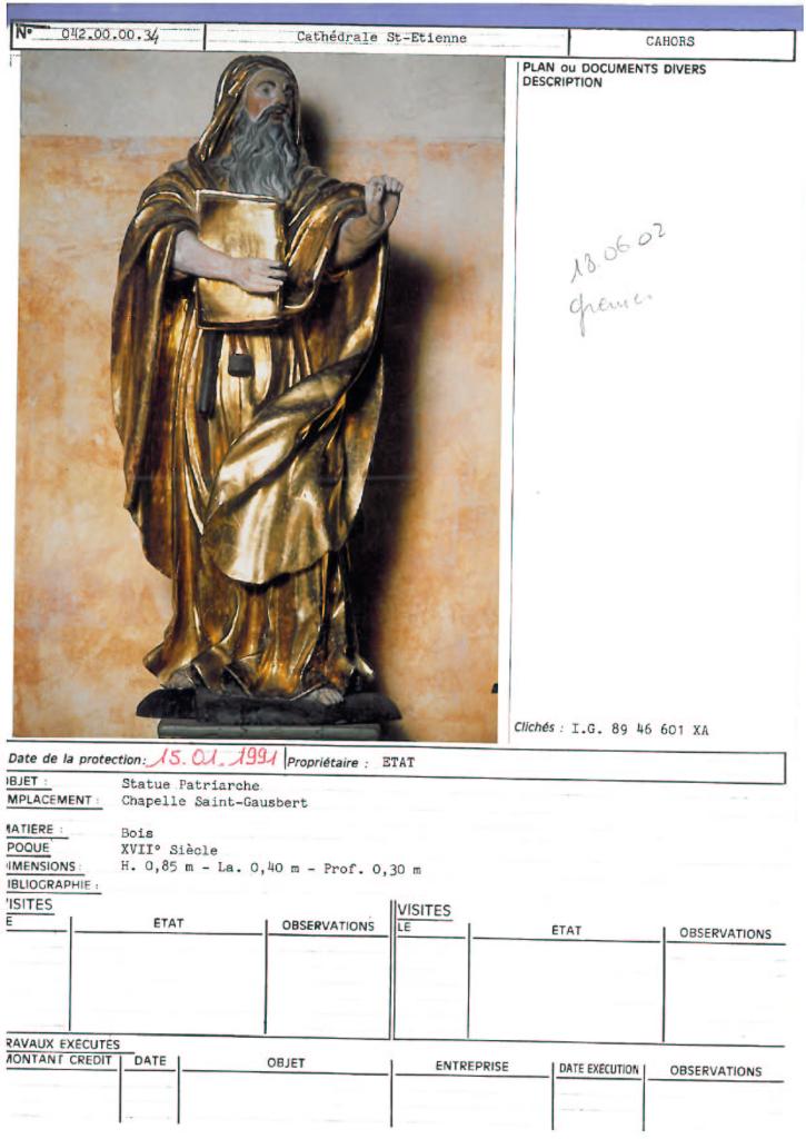 statue : Prophète