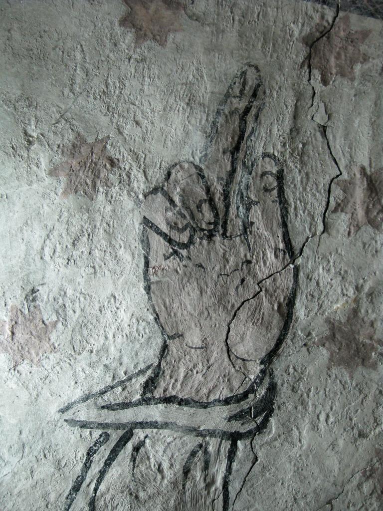 peinture monumentale de la voûte de la nef