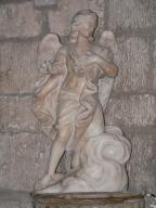 Paire d'anges, statues (demi-nature)
