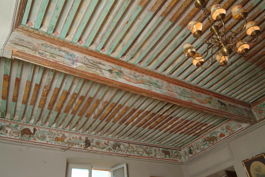 plafond peint du grand salon