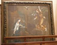 tableau et son cadre: l'Annonciation