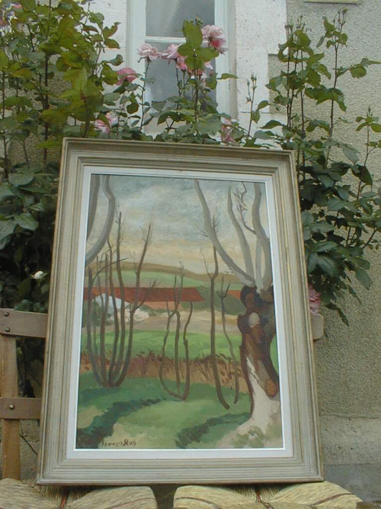 tableau et son cadre : Paysage