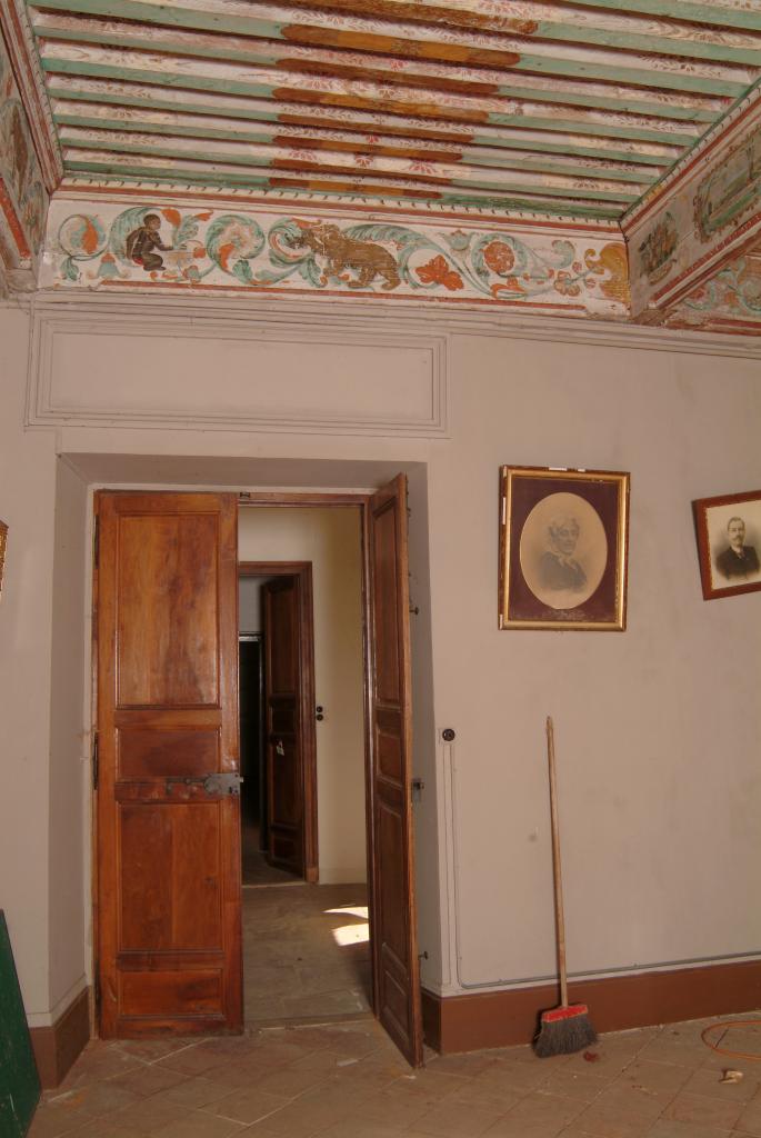 plafond peint du grand salon