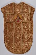 Chasuble or avec étole, manipule et voile de calice