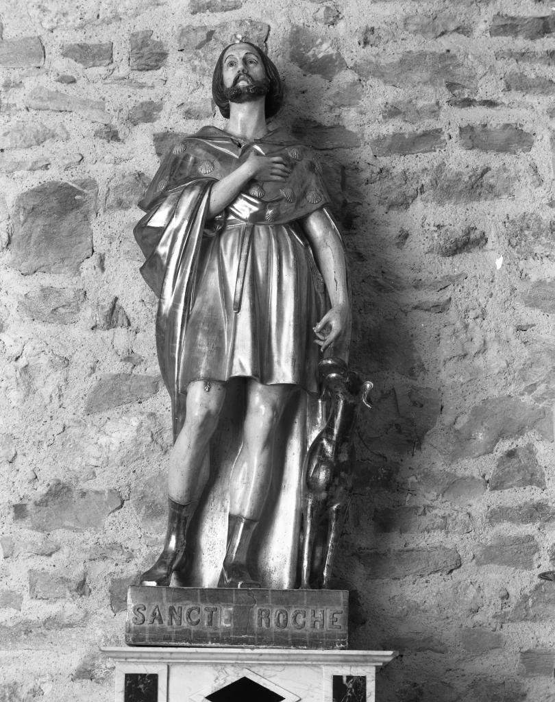 3 statues : saint Roch, saint Ignace, saint François Xavier