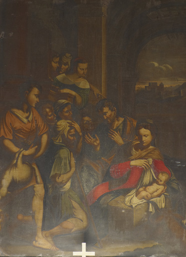 Tableau : Adoration des bergers