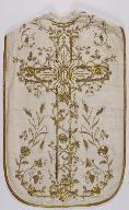 Ornement liturgique catholique blanc