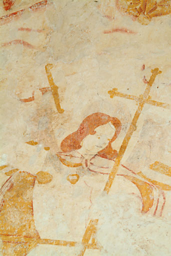 ensemble de deux peintures monumentales ; La Passion et la Résurrection