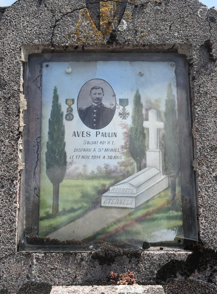 plaque funéraire souvenir (soldat mort au combat)