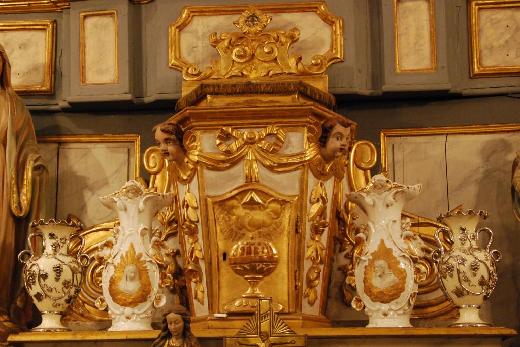 ensemble du maître-autel : retable, autel, tabernacle, thabor