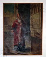 tableau : saint evêque (saint Martin ?)
