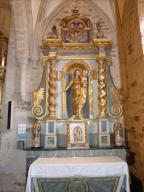 retable, tabernacle, statue : Vierge à l'Enfant