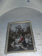 tableau et son cadre : Saint Roch apaisant la peste