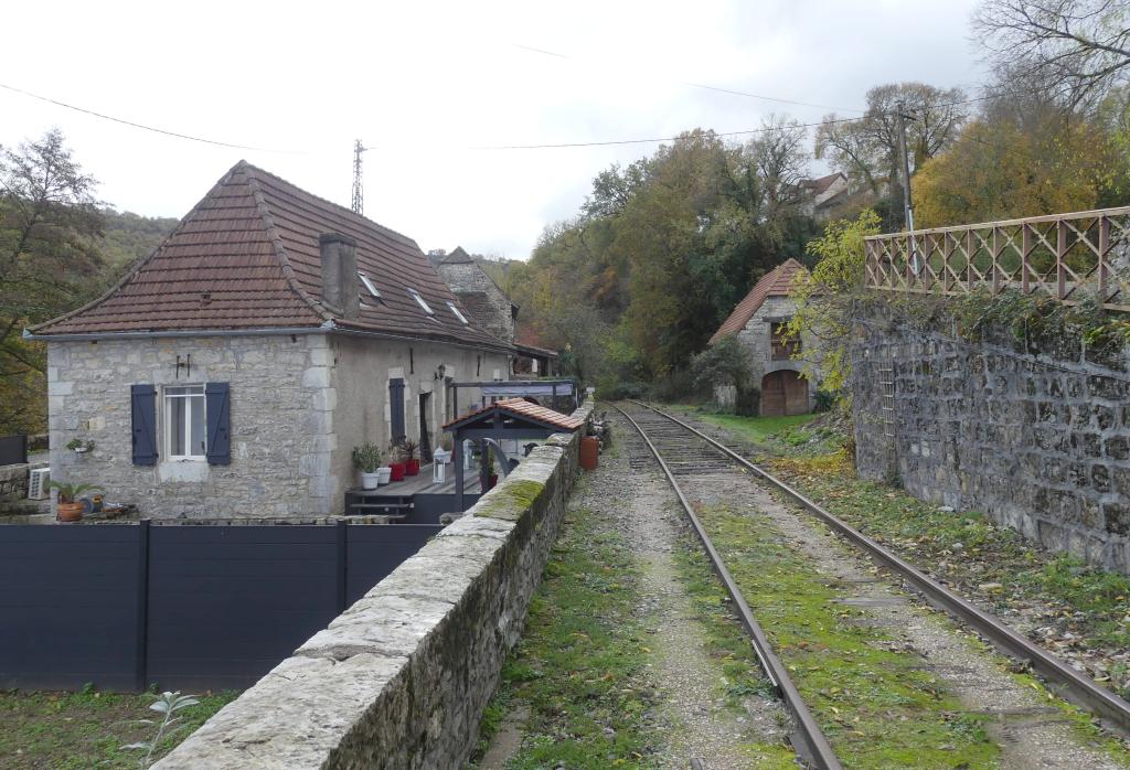 ancienne voie ferrée de Cahors à Capdenac : tronçon n°7 de Cadrieu à Saint-Pierre-Toirac