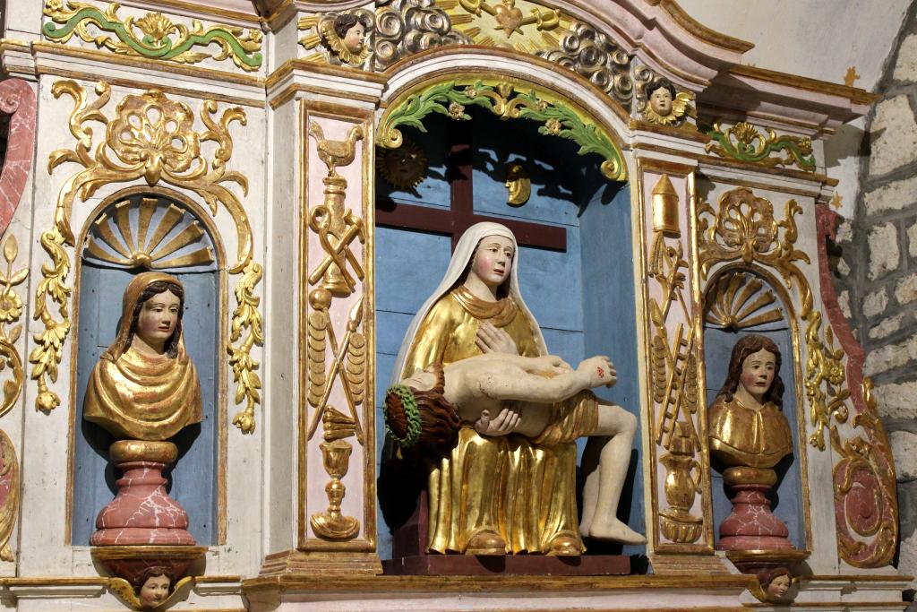 retable et statue de Vierge de Pitié