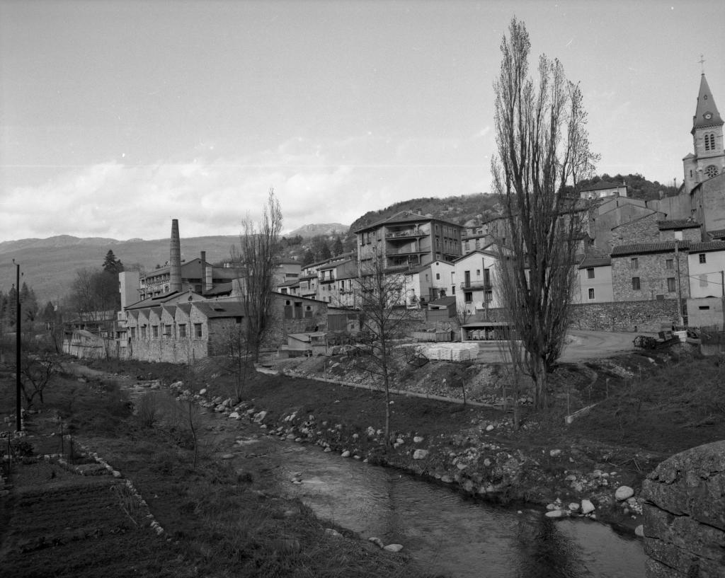 usine de bonneterie de soie et de coton Brun, puis Brun d'Arre