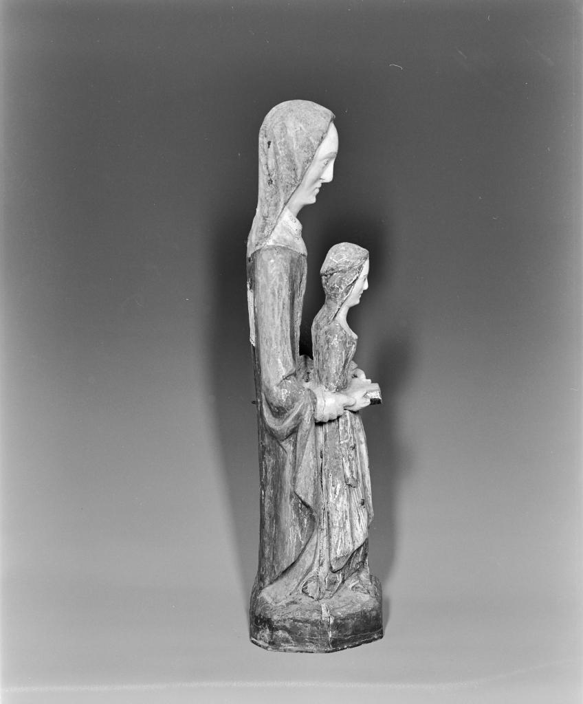 groupe sculpté (statuette) : Sainte Anne et la Vierge