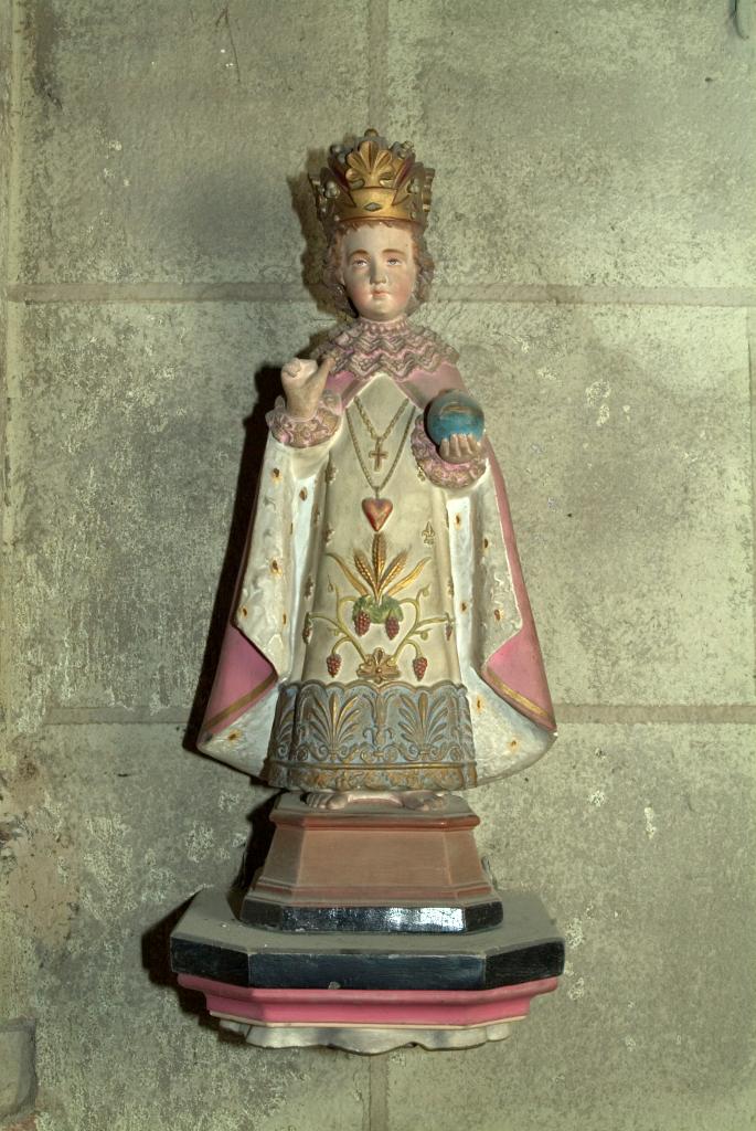 statuette et sa console : Enfant Jésus dit Enfant Jésus de Prague
