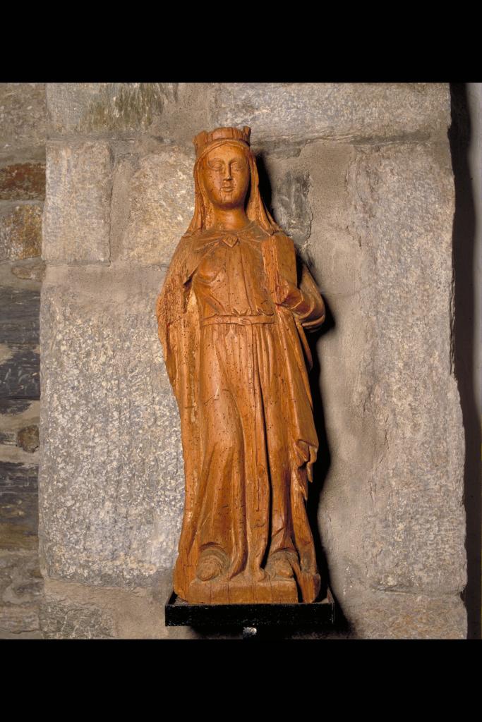 statue (statuette) : Sainte Catherine (?)