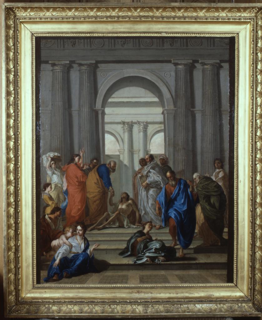 tableau : Saint Pierre guérissant le paralytique à Jérusalem
