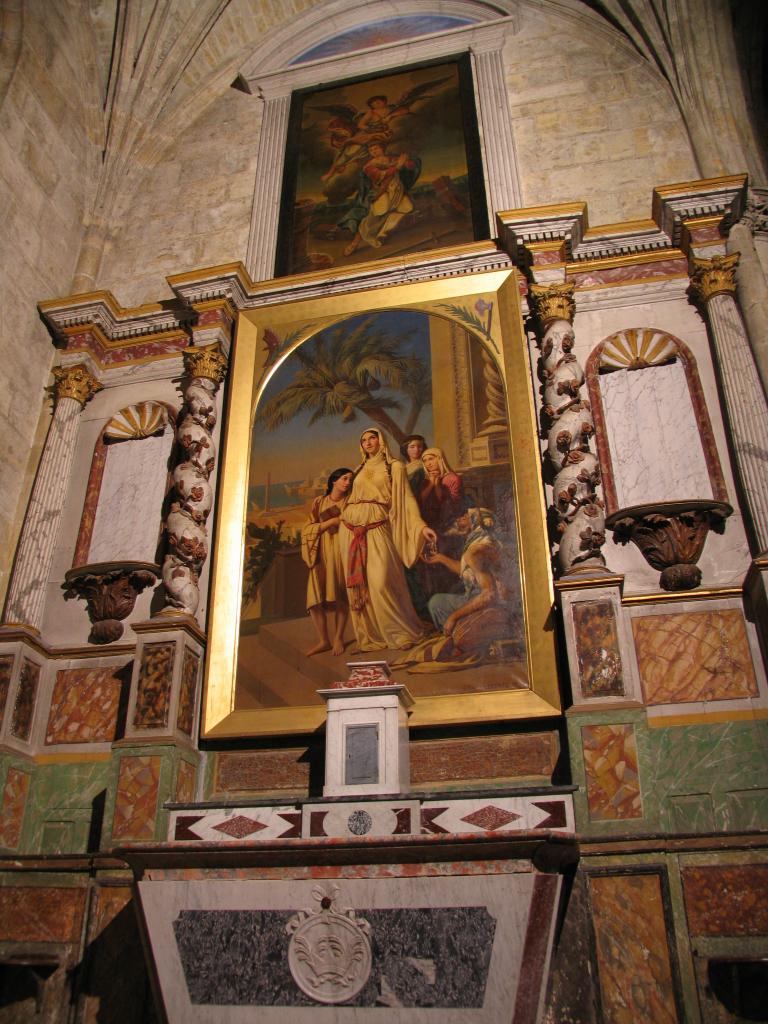 autel, retable, tabernacle de la chapelle Sainte-Catherine d'Alexandrie