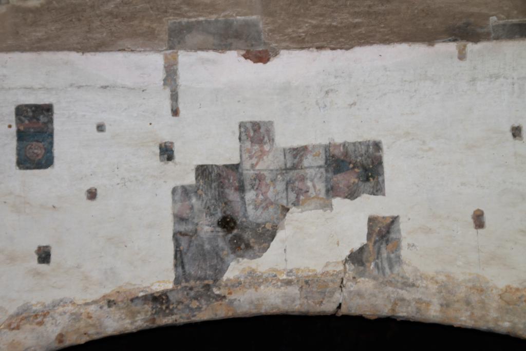 Peintures monumentales et plafond peint du logis