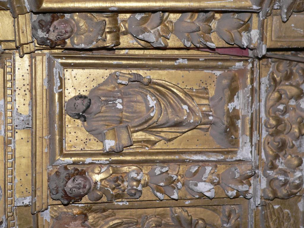 autel secondaire de la Vierge (autel tombeau, tabernacle à ailes)