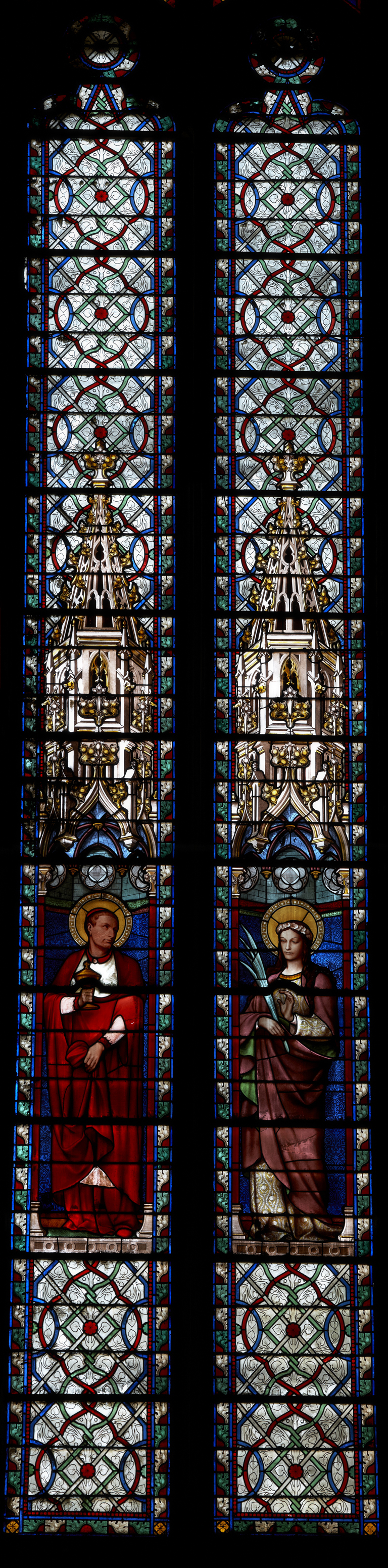 verrière N°15 de l'ancienne cathédrale de Narbonne